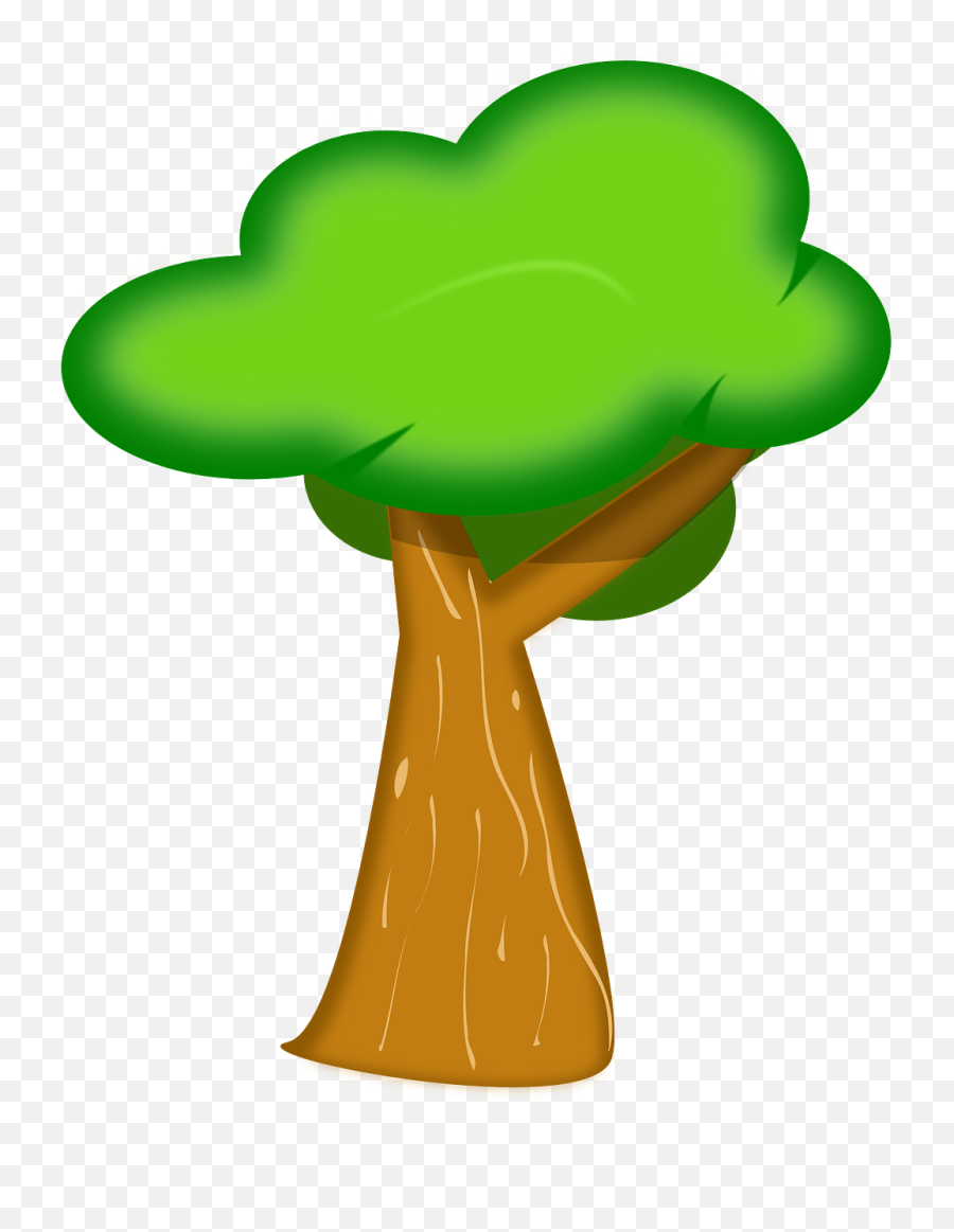 Tree Trunk Bark Green Forest Png Picpng - Cây Xanh Cartoon Png Emoji,Forest Png