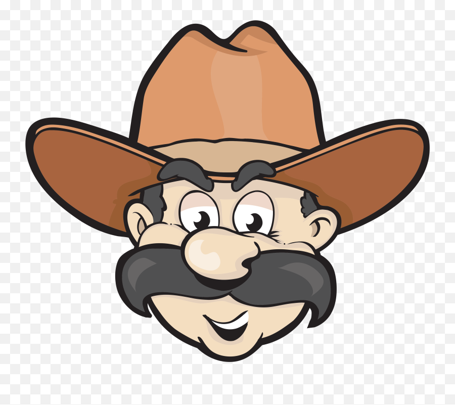 See Here Cowboy Hat Transparent Background - Cowboy Mexican With Cowboy Hat Cartoon Emoji,Cowboy Hat Transparent