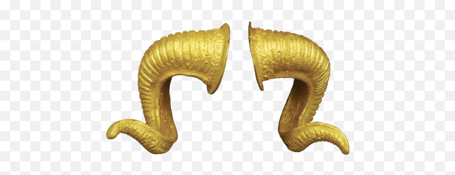 Sheep Gold Horn Van Earring - Horns Png Transparent Emoji,Horns Png