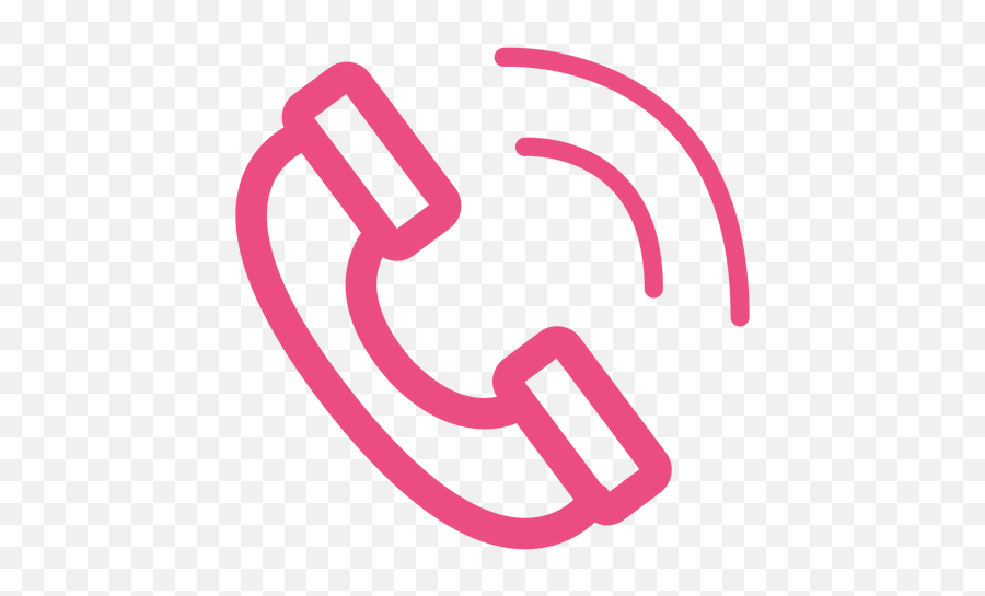 Phone Call Icon Stroke Pink - Transparent Png U0026 Svg Vector File Call Logo Pink Emoji,Pink Png