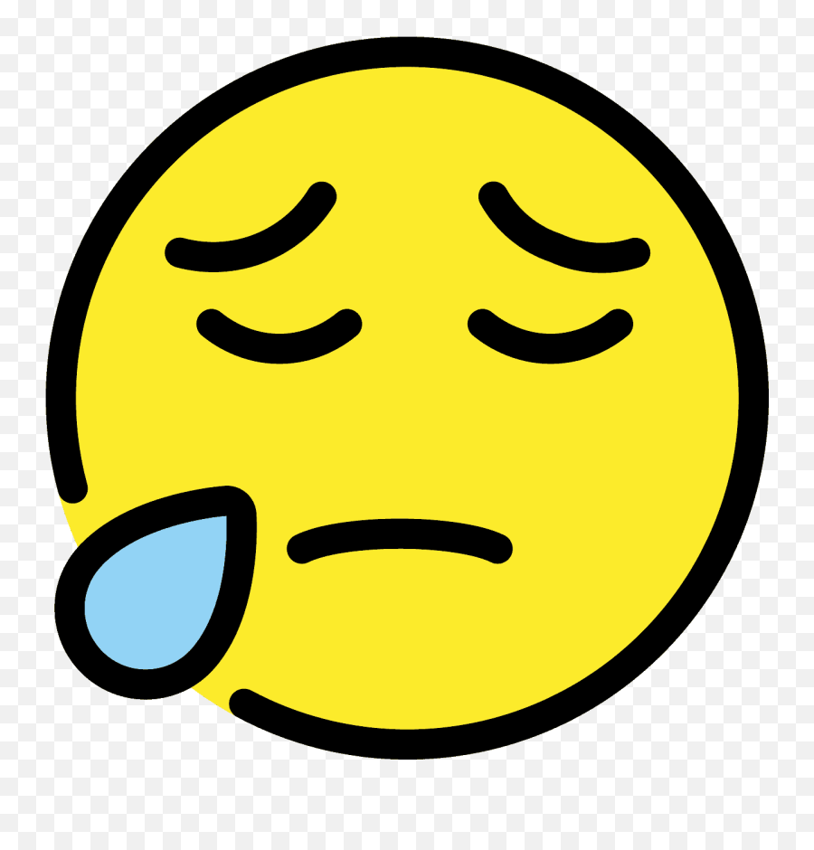 Sad But Relieved Face Emoji - Happy,Sad Cowboy Emoji Png