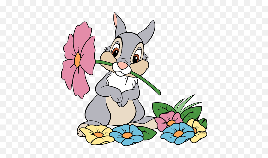 Thumper6 - Thumper Flower Emoji,Bambi Png