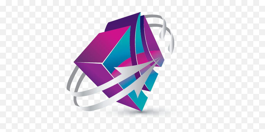 Design Your Own 3d Logo - Online 3d Cube Arrow Logo Art Emoji,Cubic Logos