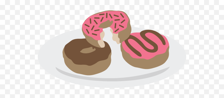 Download Plate Clipart Doughnut - Plate Of Donuts Png Emoji,Doughnut Clipart