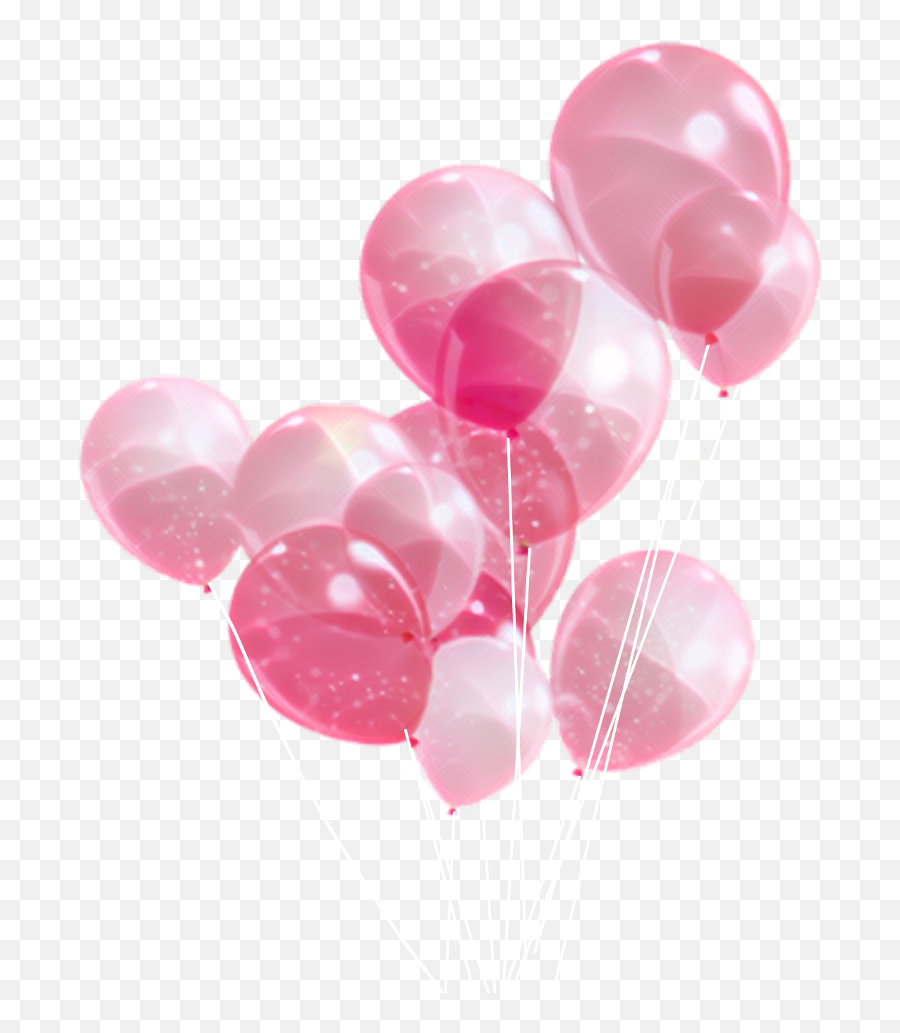 Pink Balloons Png Image - Transparent Background Pink Balloon Png Emoji,Pink Balloons Png