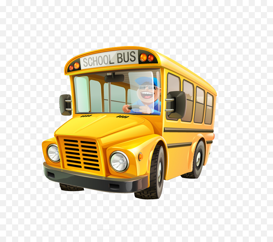 School Bus Cartoon - Transparent Background School Bus Clipart Emoji,Magic School Bus Png