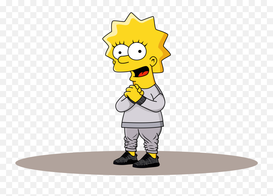 Download Simpson X Yeezy - Full Size Png Image Pngkit Lisa Simpson Supreme Png Emoji,Yeezy Png