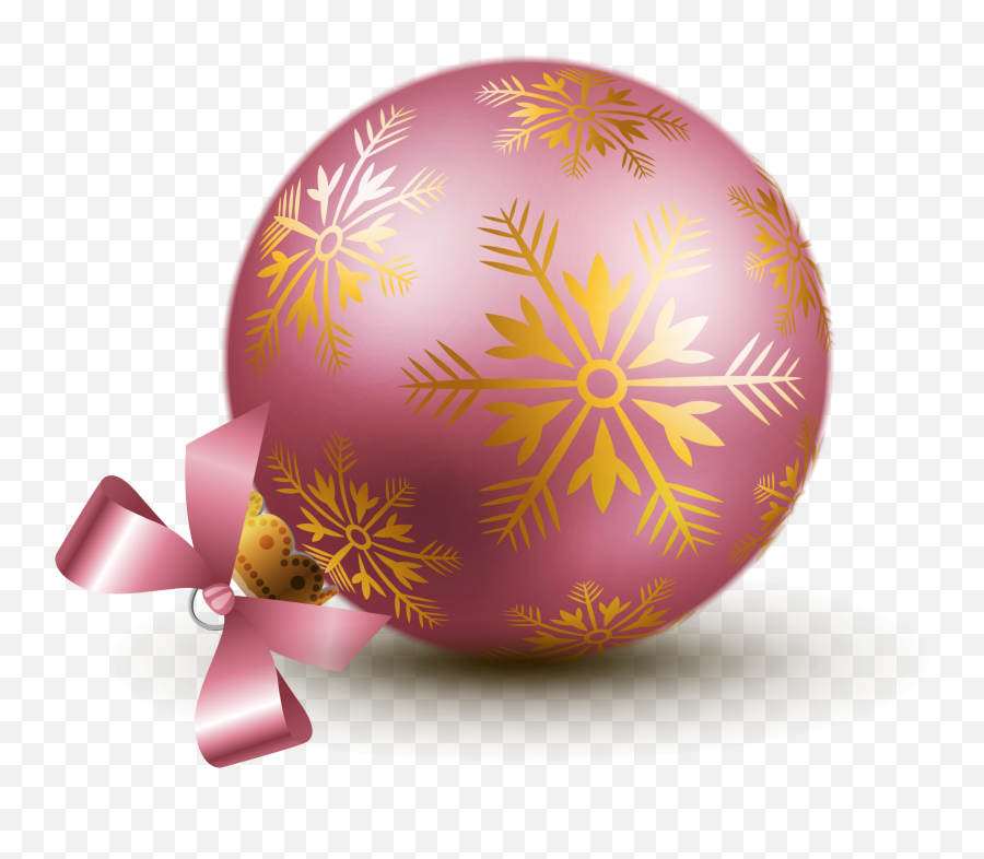 Transparent Pink Christmas Ball Ornaments Clipart - Pink Christmas Decoration Clipart Emoji,Christmas Ornaments Clipart