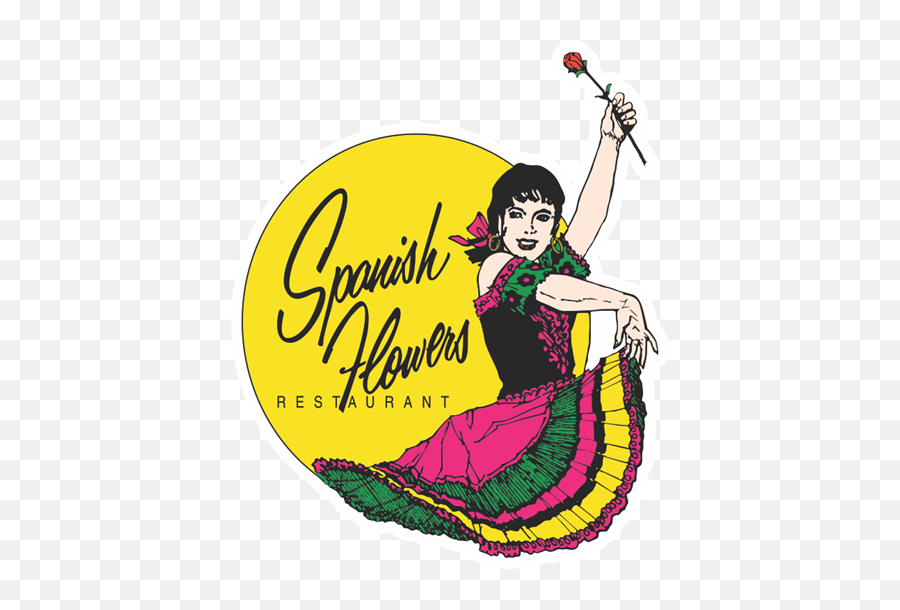 Spanish Flowers Restaurant Emoji,Flowers Logo