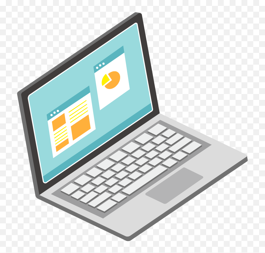 Flat Vector Png Download - Vector Laptop Icon Png Clipart Vector Laptop Icon Png Emoji,Laptop Clipart