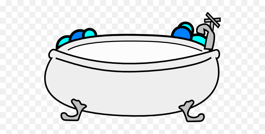 Bathtub With Bubbles Clipart Download This Image As Eef45w Emoji,Cauldron Clipart Black And White