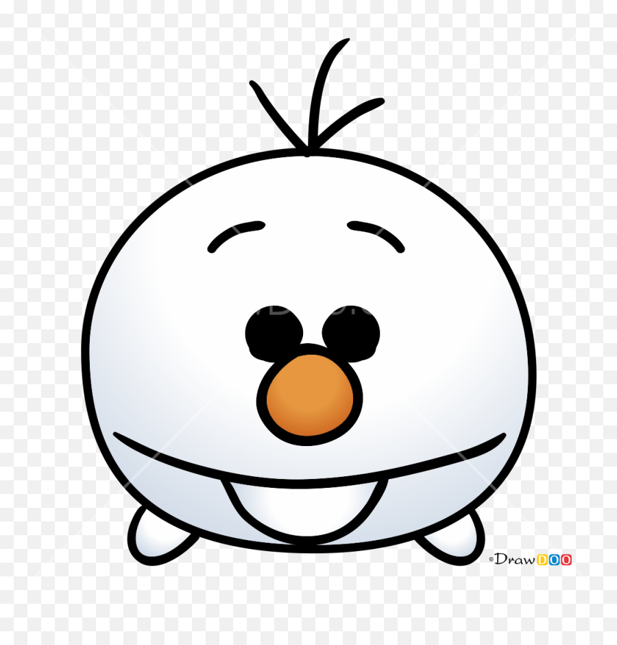How To Draw Olaf Disney Tsum Tsum - Tsum Tsum Olaf Png Emoji,Olaf Png