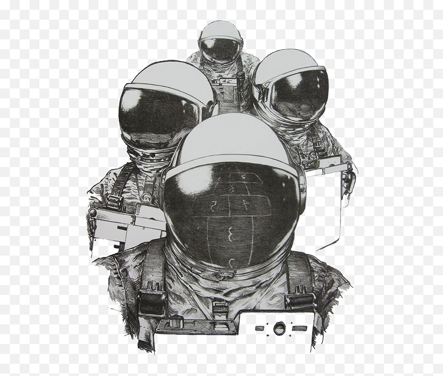 Space Shuttle Clipart Black And White - Astronaut Helmet Transparent Clip Art Dark Sketch Emoji,Astronaut Helmet Png