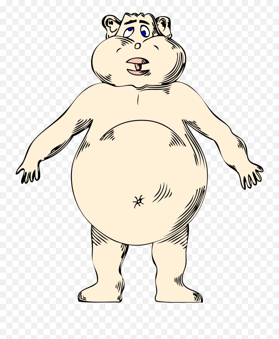 Goofy Naked Fat Guy Emoji,Goofy Clipart