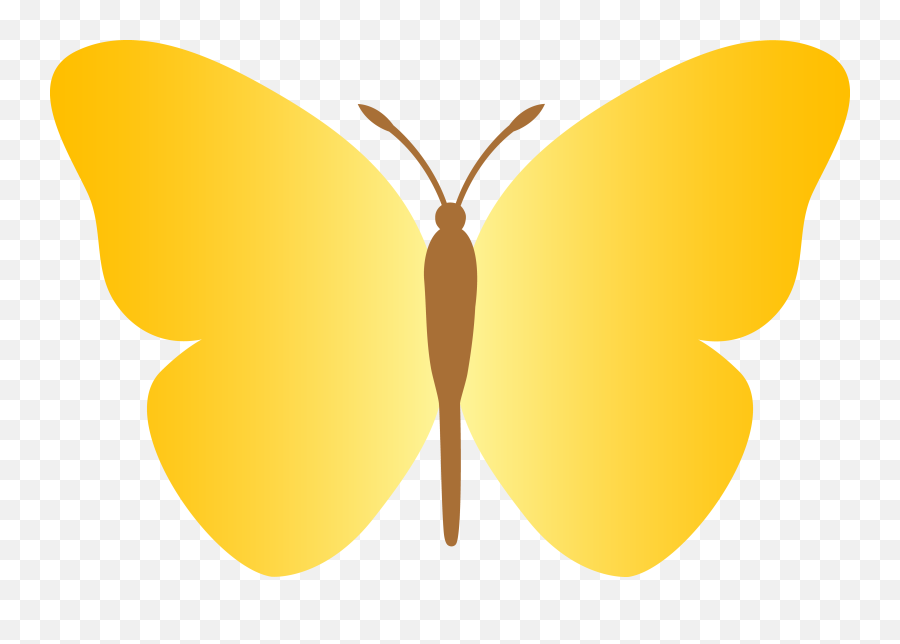 Simple Butterflys - Clipart Best Yellow Butterfly Clipart Emoji,Butterfly Outline Clipart