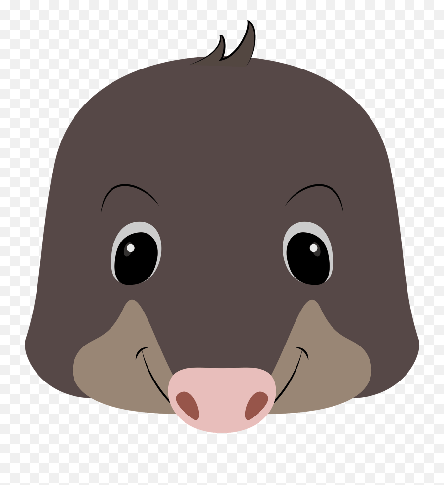 Mole Face Clipart - Mole Mask Emoji,Mole Clipart