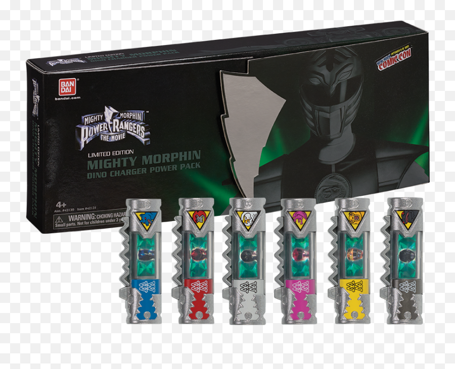 Mighty Morphin Power Rangers The Movie Dino Chargers Set - Fictional Character Emoji,Mighty Morphin Power Rangers Logo