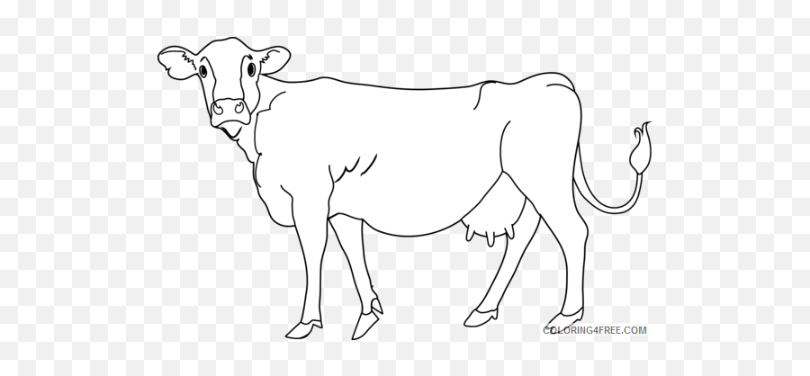 Black And White Cow Coloring Pages Cow Png Printable - Printable Cow Black And White Emoji,Cow Png