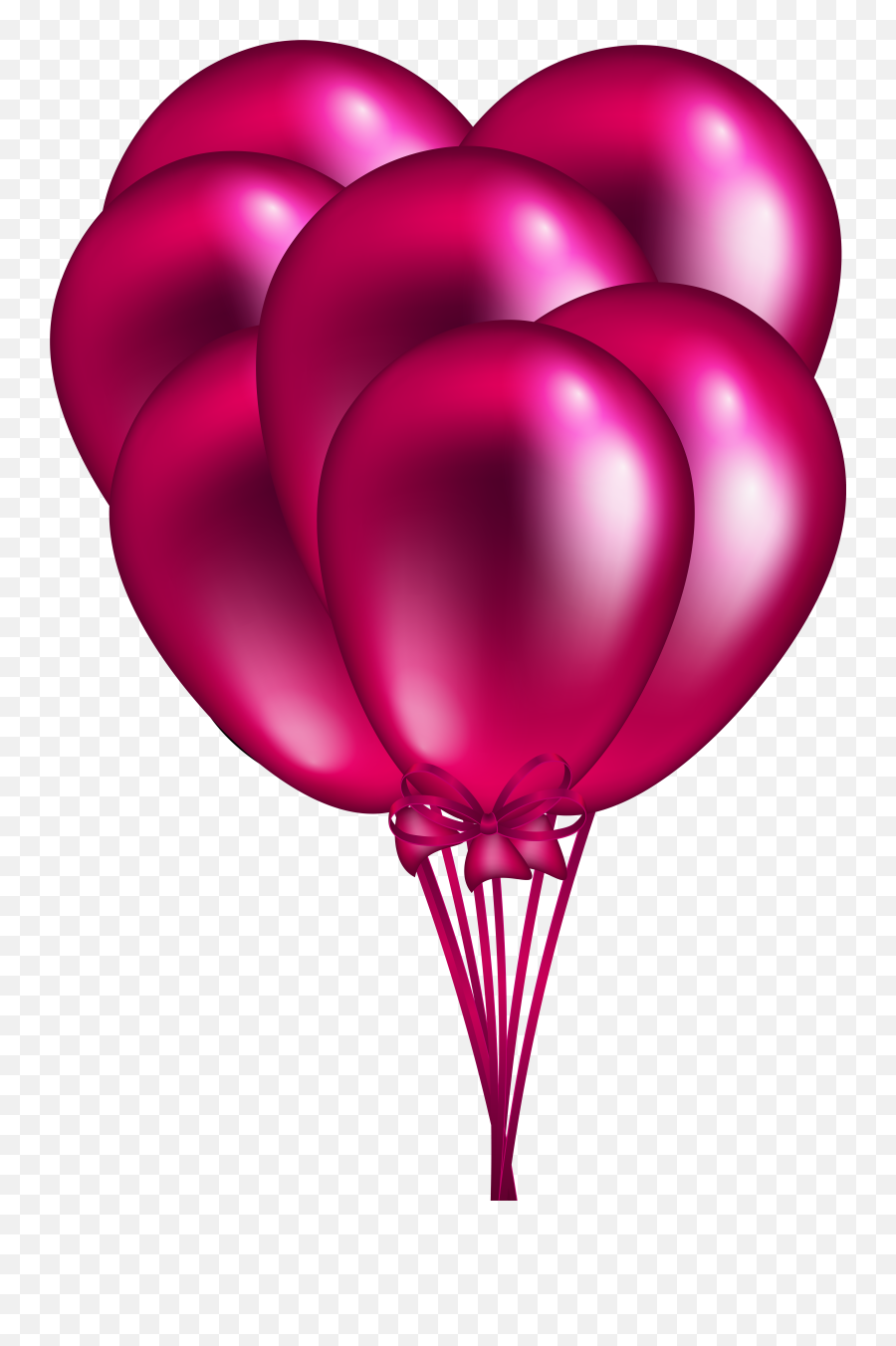 Dark Pink Balloons Emoji,Pink Balloons Png
