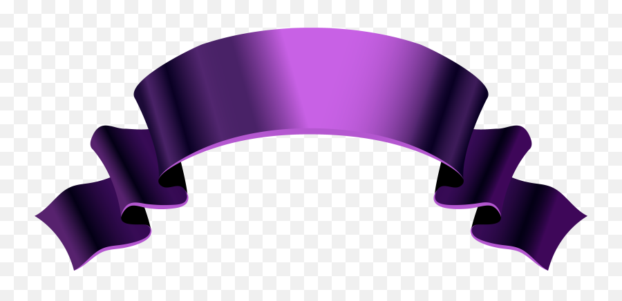 Ribbon Png Ribbon Banner Ribbons - Vector Purple Ribbon Png Emoji,Banner Clipart