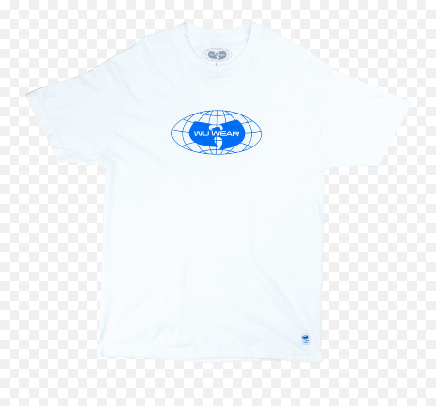 Globe Logo Tee - White U2013 Wu Wear Globe Logo Mens Tshirts Short Sleeve Emoji,Ysl Logo T-shirt