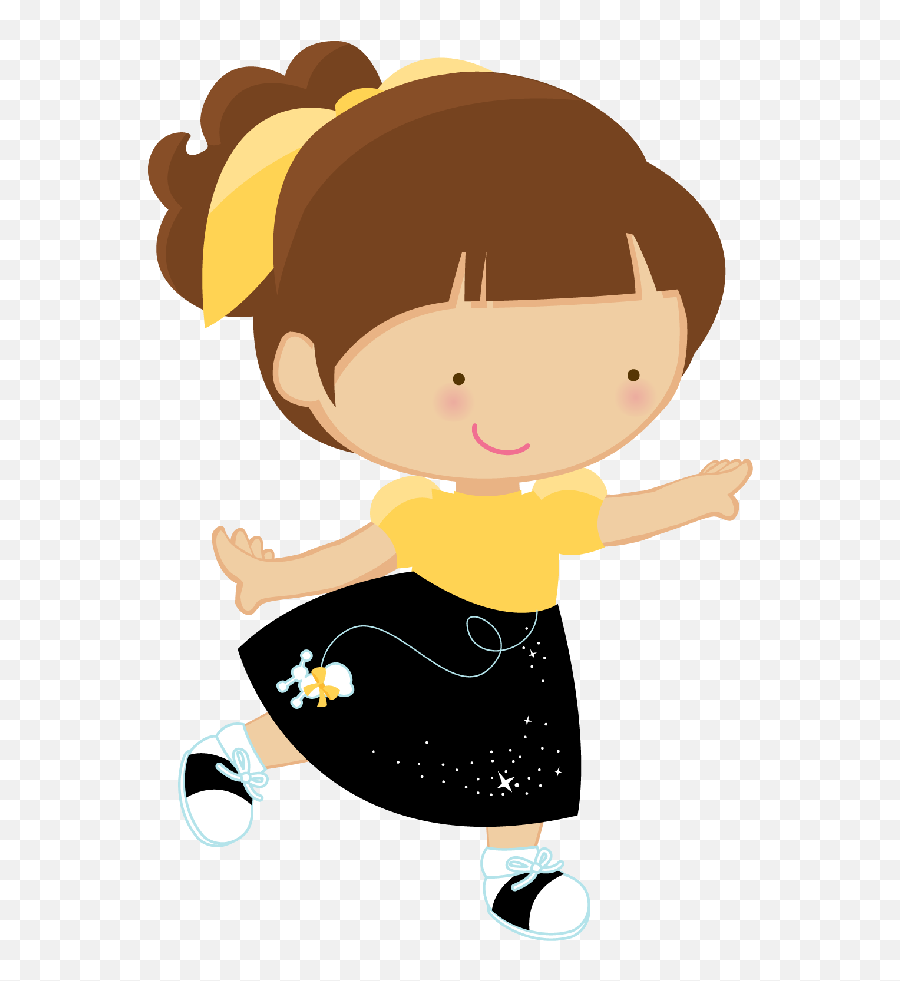 Girl Dancing Clipart Png - Kid Dancing Clipart Png Emoji,Dancing Clipart