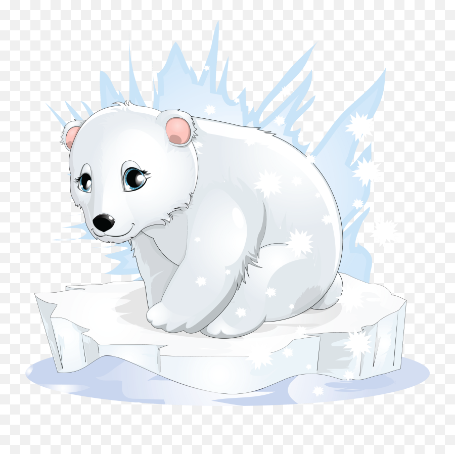 Ice Bear Png - Transparent Polar Bear Clipart Emoji,Bear Clipart Silhouette