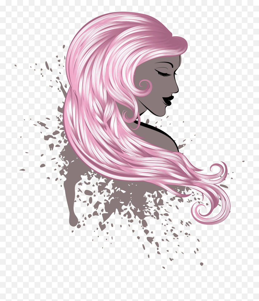 Lady With The Pink Hair Charities Lady With The Pink Hair Emoji,Pink Hair Png