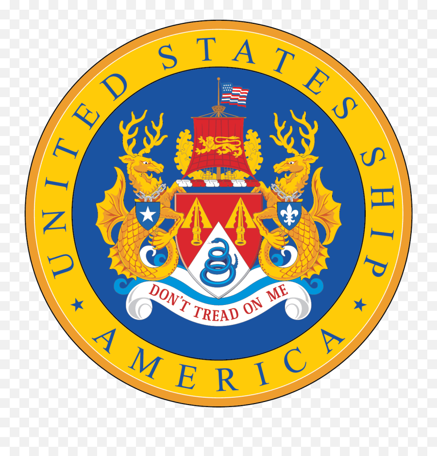 Uss America Cva - 66 Crest Decal Uss America Emoji,Us Navy Logo