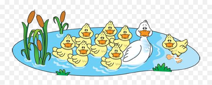 Duck In Pond Farm Clipart Transparent Cartoon - Jingfm Animated Duck For Farm Emoji,Farm Clipart