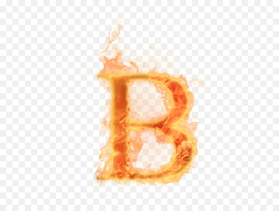 Burning Letter B - Fire Letter B Png Full Size Png Burning Letter B Png Emoji,Letter B Png