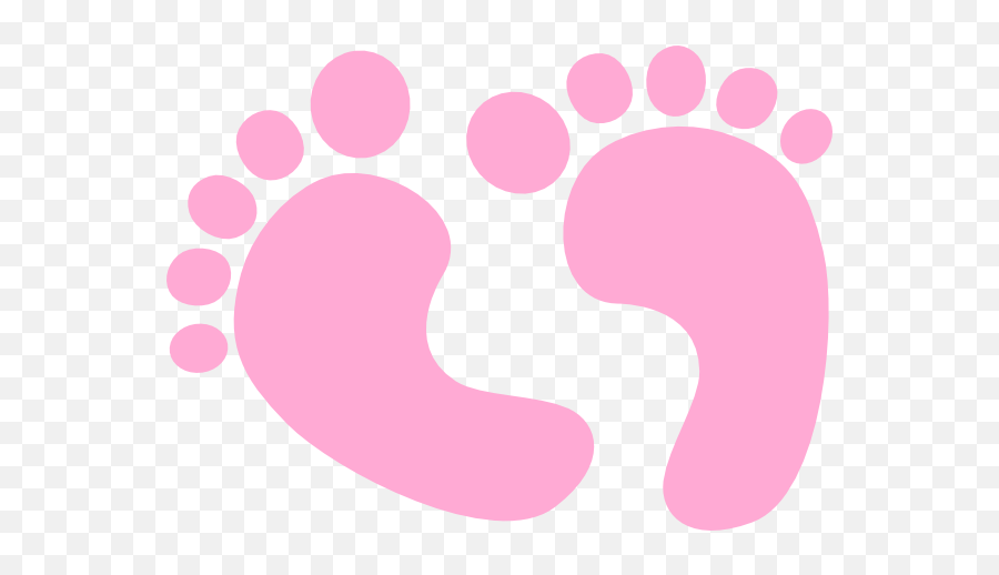 Download Pink Baby Feet Clipart - Full Size Png Image Pngkit Baby Feet Clipart Gold Emoji,Feet Png