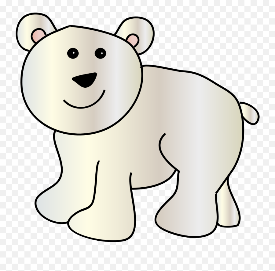 Clipart Polar Bear - Bear Polar Clip Art Free Emoji,Polar Bear Clipart