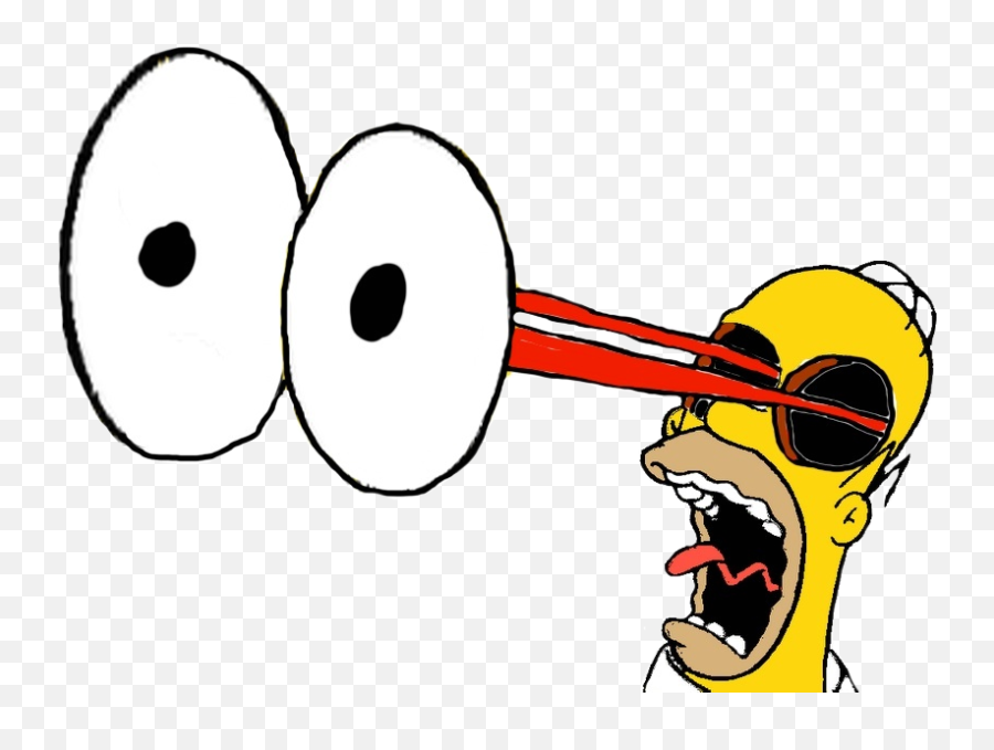 Homer Simpsonu0027s Eyes Popping Out By Darthraner83 - Cartoon Eye Pop Out Png Emoji,Cartoon Eyes Transparent