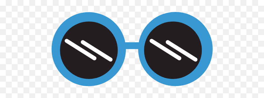 Round Blue Sunglasses Graphic - Clip Art Free Graphics Dot Emoji,Heart Sunglasses Clipart