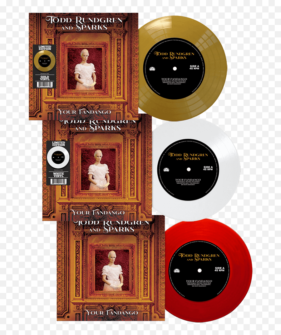 Todd Rundgren U0026 Sparks - Your Fandango Limited Edition Colored 7 Vinyl Emoji,Sparks Transparent