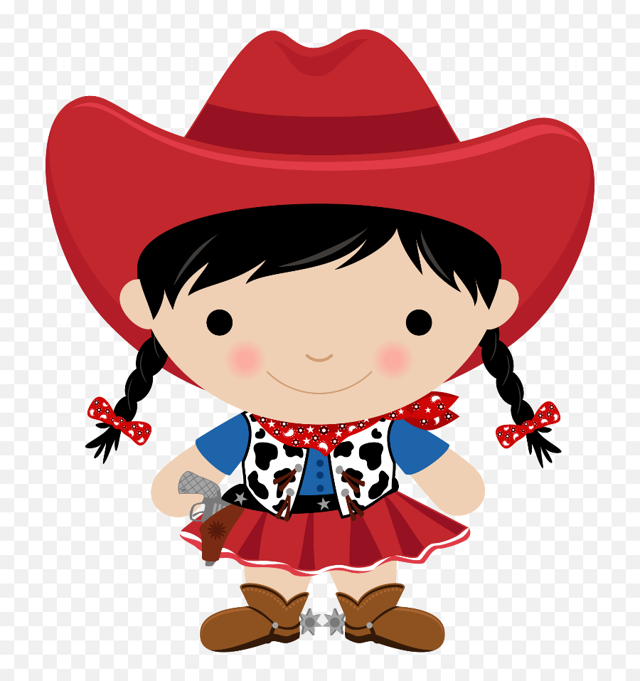 Image Library Cowboy And Cowgirl Clipart - Cowboy And Cute Cowgirl Clipart Emoji,Cowboy Clipart