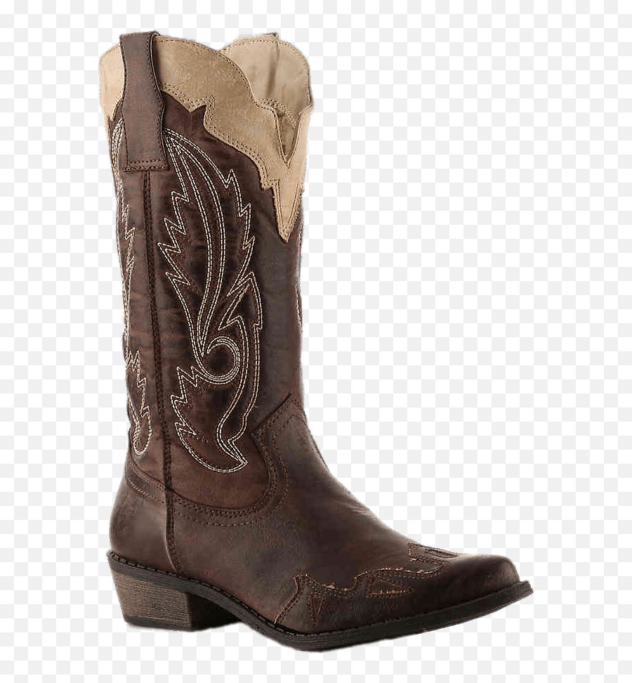 Brown Embroidered Womenu0027s Cowboy Boot Transparent Png - Stickpng Cowboy Boot Png Emoji,Cowboy Boots Clipart