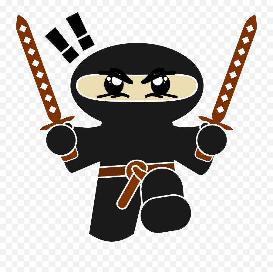 Chibi Ninja Clipart - Comic Ninja Emoji,Ninja Clipart