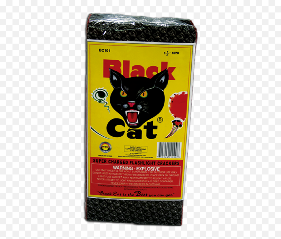 Black Cat Firecrackers 4050 - Black Cat Emoji,Black Cat Png