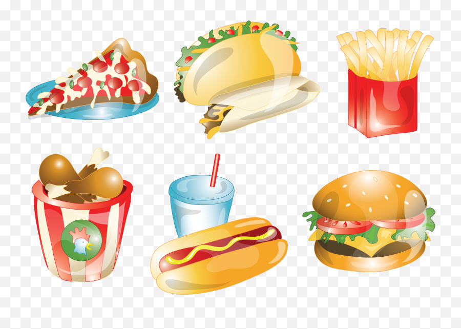 Fast Food Mexican Cuisine Hamburger French Fries Junk - Fast Food Emoji,French Fries Clipart