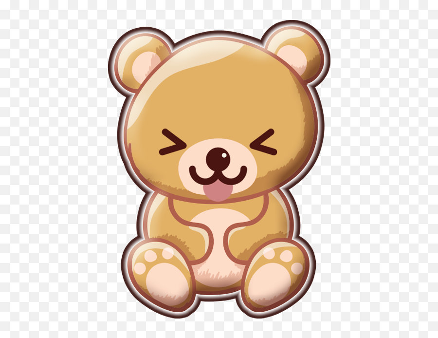 Gummy Bear Stickers Messages Sticker - 2 Teddy Bear Clipart Kawaii Cute Gummy Bear Drawing Emoji,Gummy Bear Clipart