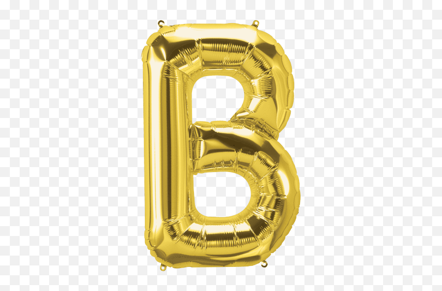 Gold Letter B 34 - Letter B Balloon Rose Gold Emoji,Letter B Png