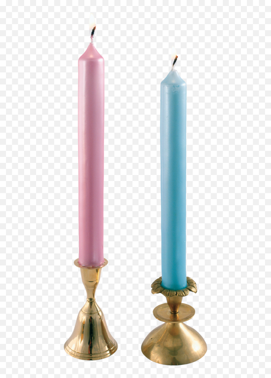 Two Candles Png - Pink Candle Png Emoji,Candles Png