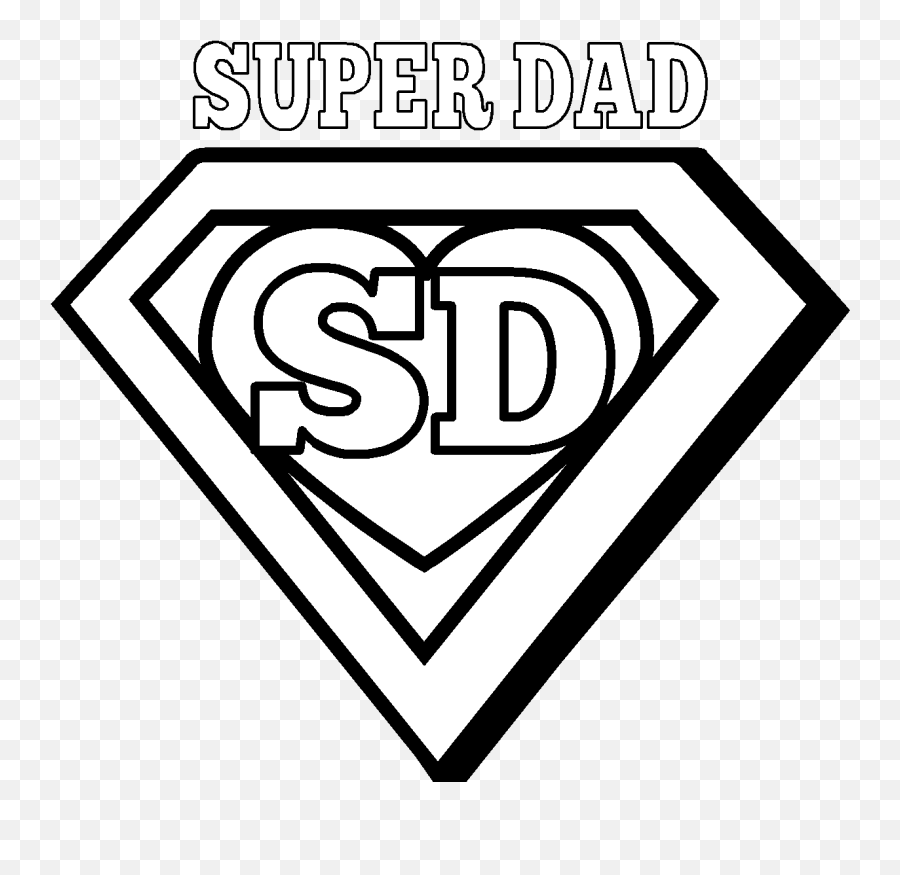 Fatheru0027s Day U003e Free Printable And Online Coloring Pages For Kids - Language Emoji,Super Dad Logo