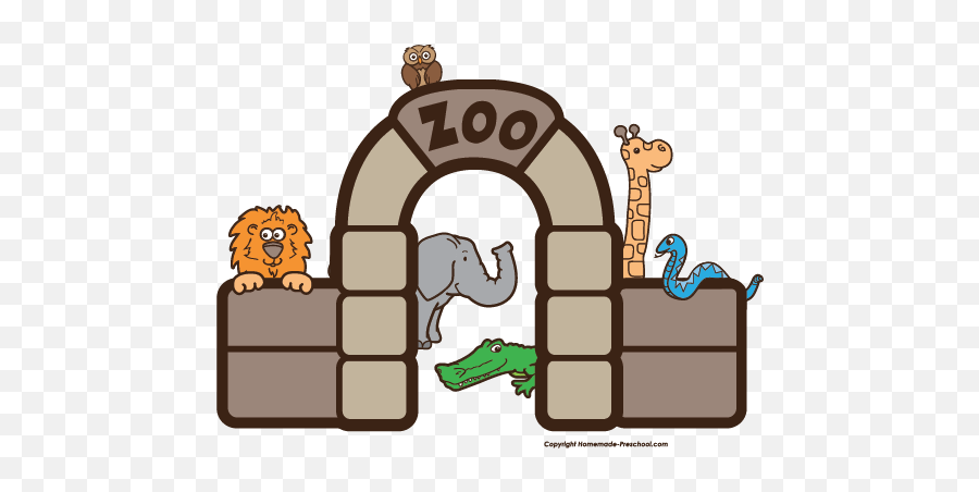 Free Zoo Clipart - Transparent Zoo Clipart Png Emoji,Zoo Clipart