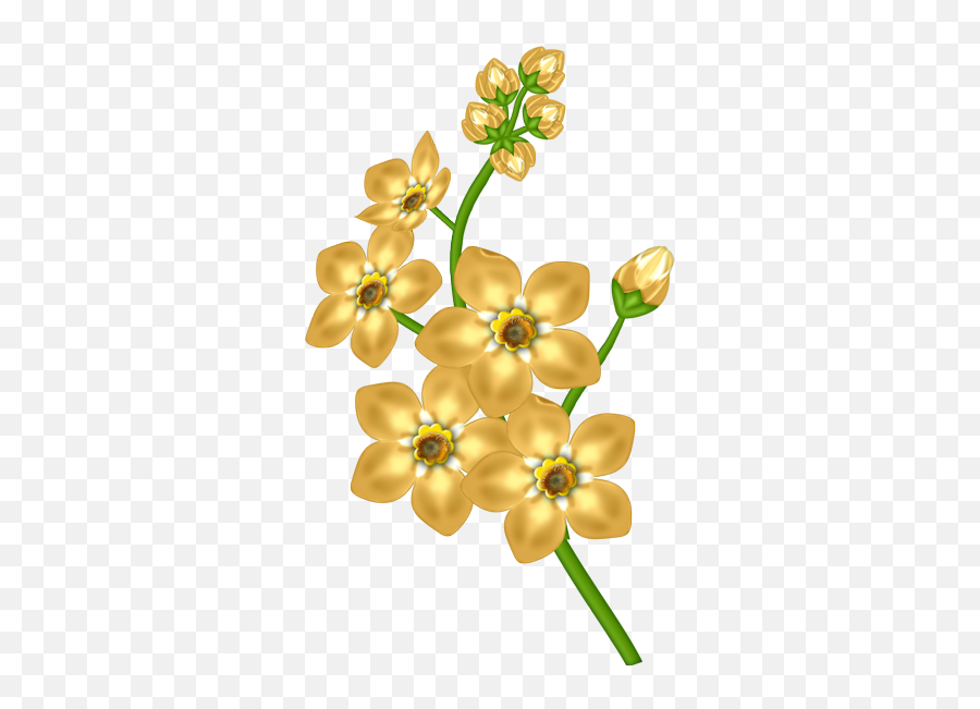 Yellow Flowers Transparent Background - Yellow Flower No Background Emoji,Flowers Transparent Background