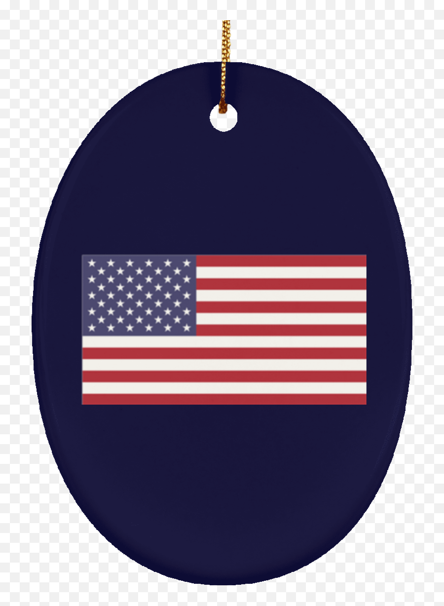 Download Usa Flag Ceramic Oval Ornament - Flag Of The United States Emoji,Usa Flag Png