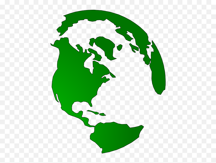 Green Globe Clipart - Clipart Suggest Emoji,Globe Clipart Transparent