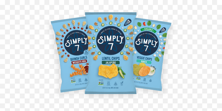 Simply 7 Snacks Delicious Gluten Free Plant - Based Snacks Emoji,Bag Of Chips Png